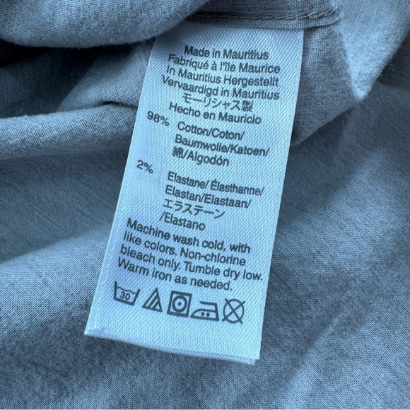 J Crew Mercantile Slim Fit Flex Shirt Gray Lightweight Beach Shirt - Picture 10 of 10